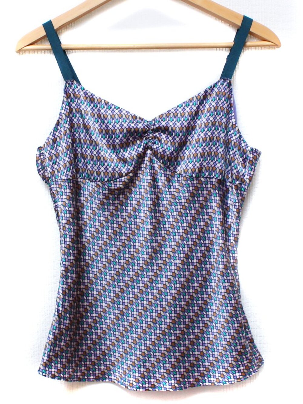100% Silk Vintage ‘05 Gap Geometric Pattern Cami Top Size Small